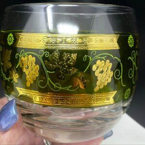 Cera Golden Grapes Cocktail Glasses